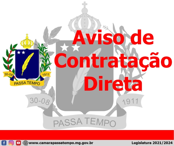 AVISO DE CONTRATAÇÃO DIRETA  - DISPENSA Nº 002/2024