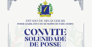 Convite Solenidade de Posse para o mandato 2025-2028