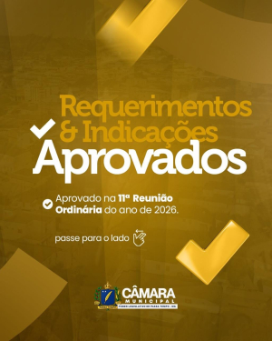 Requerimentos e indicações aprovados